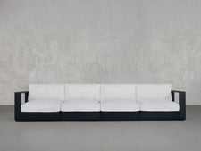 4-Seat Modular Sofa Aluminum Outdoor