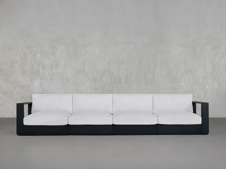 4-Seat Modular Sofa Aluminum Outdoor
