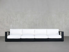 4-Seat Modular Sofa Aluminum Outdoor