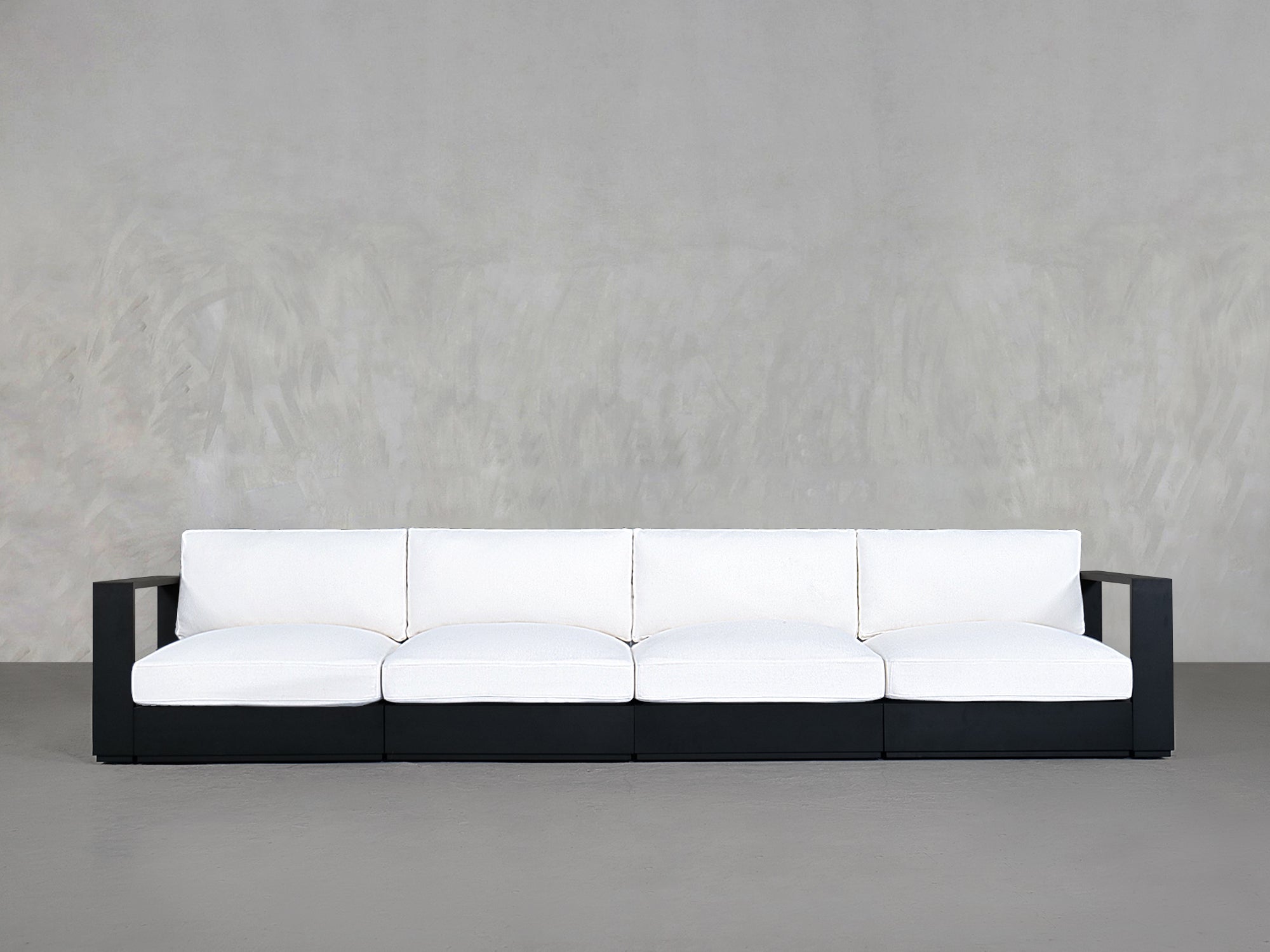 4-Seat Modular Sofa Aluminum Outdoor
