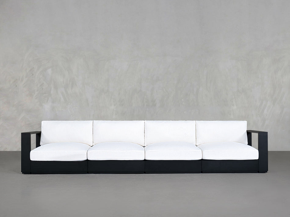4-Seat Modular Sofa Aluminum Outdoor