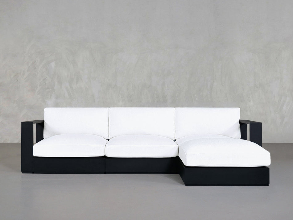 4 - Seat Modular Chaise Sectional Aluminum Outdoor - 7th Avenue