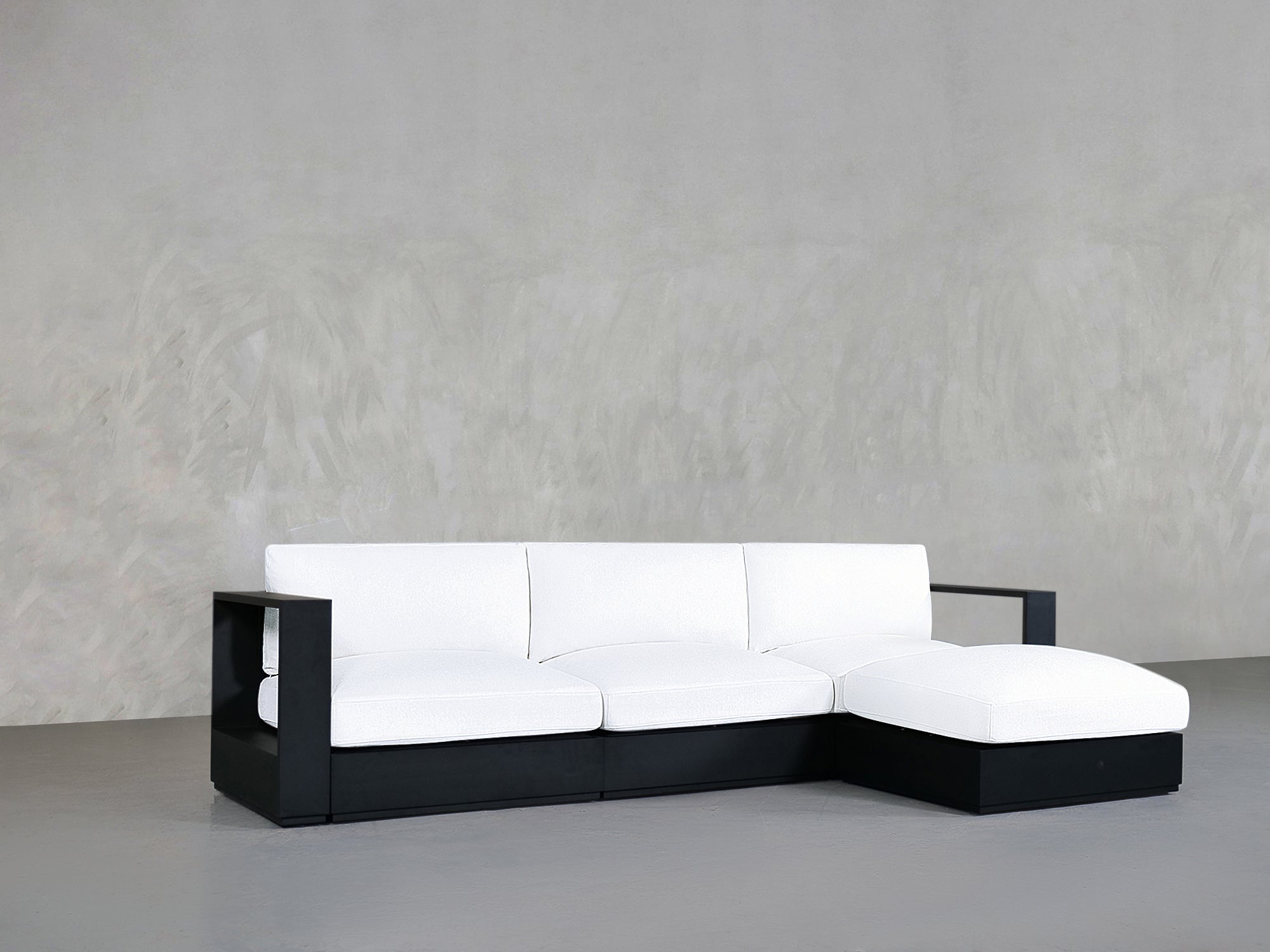 4 - Seat Modular Chaise Sectional Aluminum Outdoor - 7th Avenue