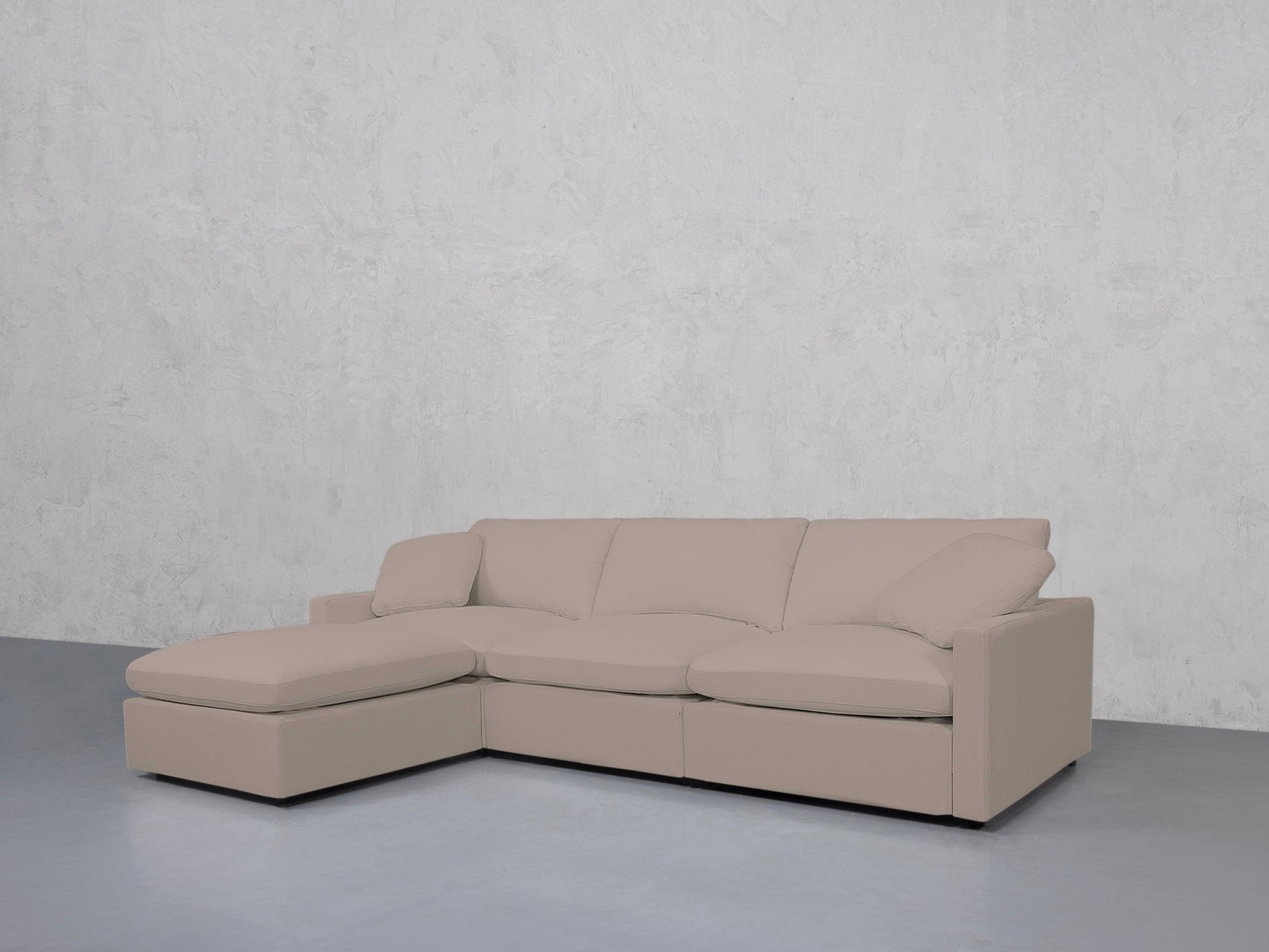 4-Seat Modular Chaise Sectional (Thin Arms) - 7th Avenue