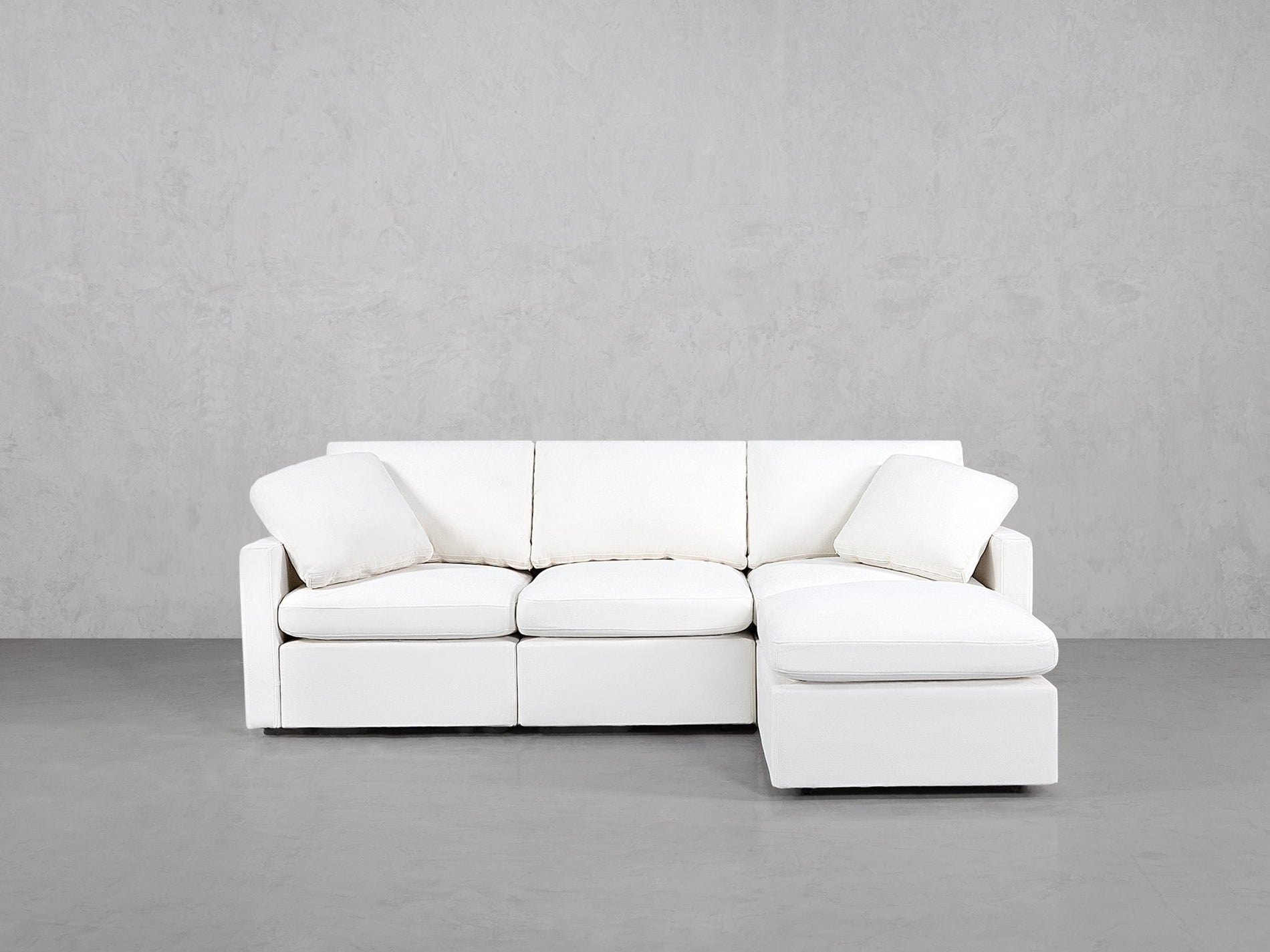 4-Seat Modular Chaise Sectional (Thin Arms) - 7th Avenue