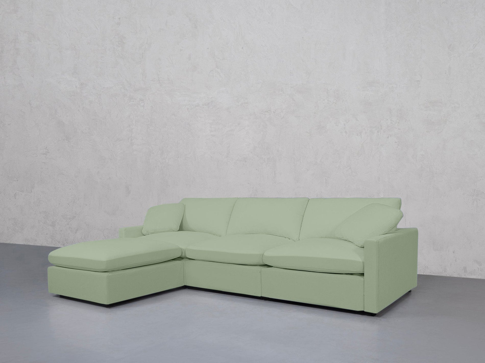 4-Seat Modular Chaise Sectional (Thin Arms) - 7th Avenue