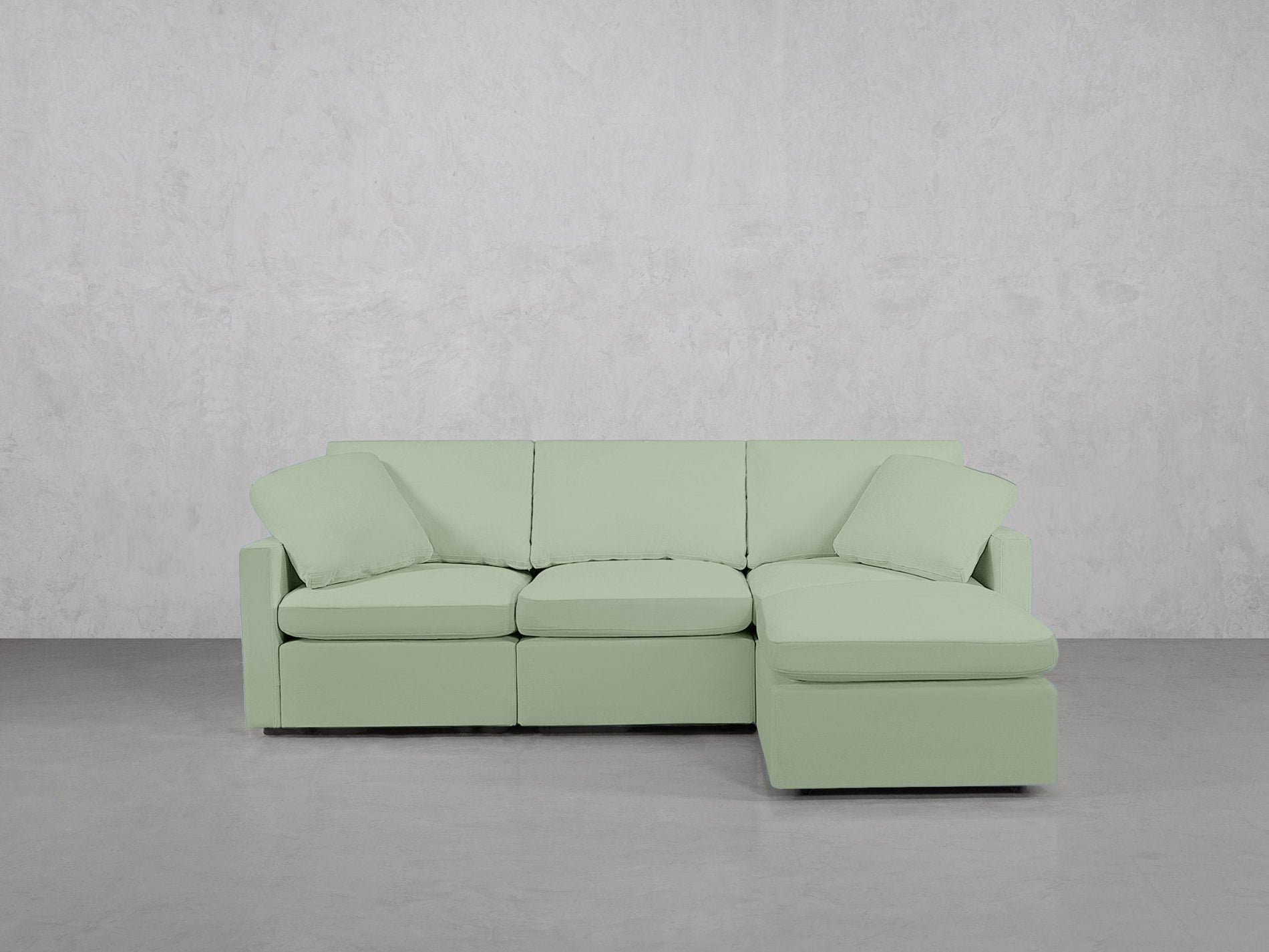 4-Seat Modular Chaise Sectional (Thin Arms) - 7th Avenue