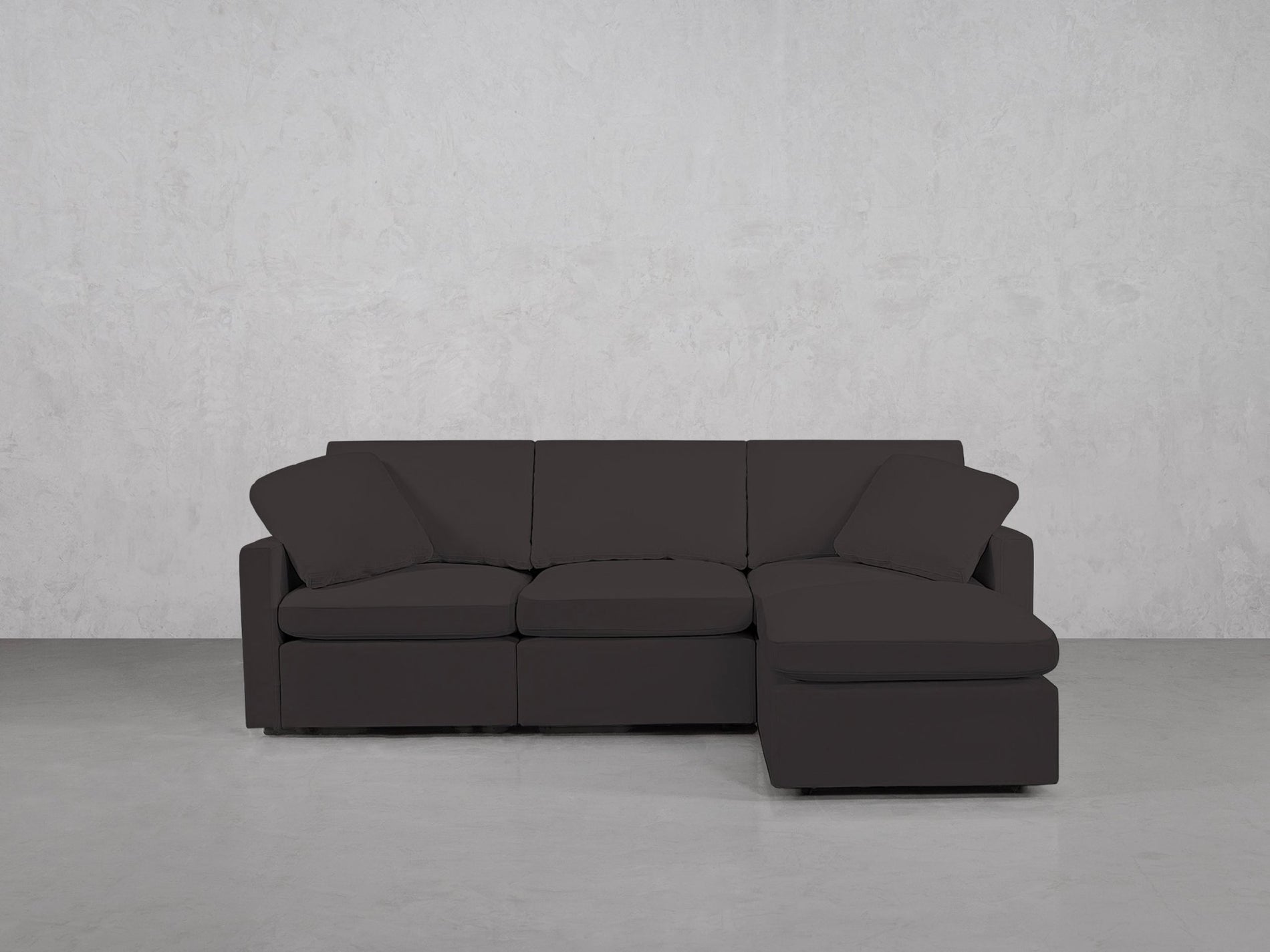 4-Seat Modular Chaise Sectional (Thin Arms) - 7th Avenue