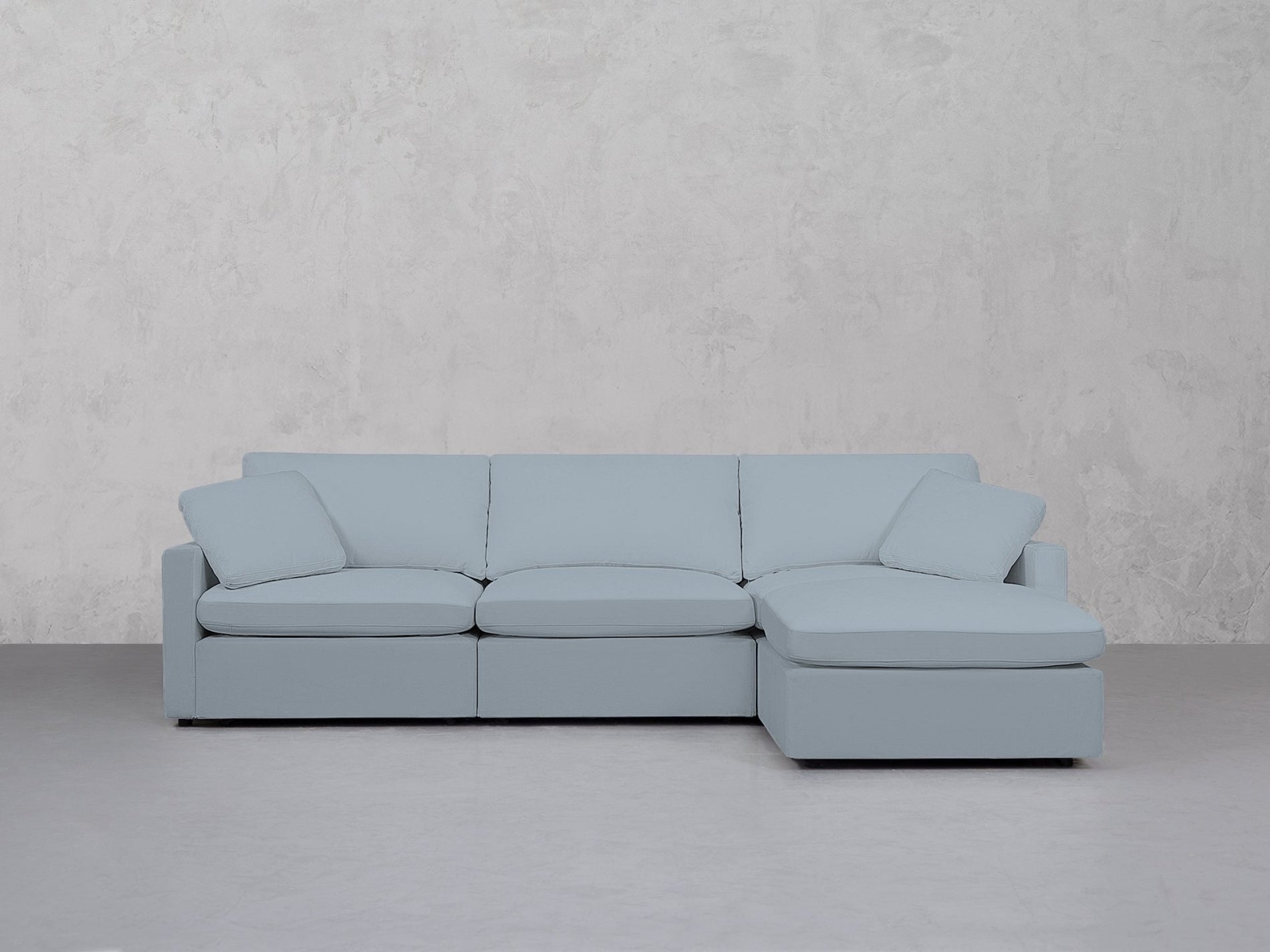 4-Seat Modular Chaise Sectional (Thin Arms) - 7th Avenue