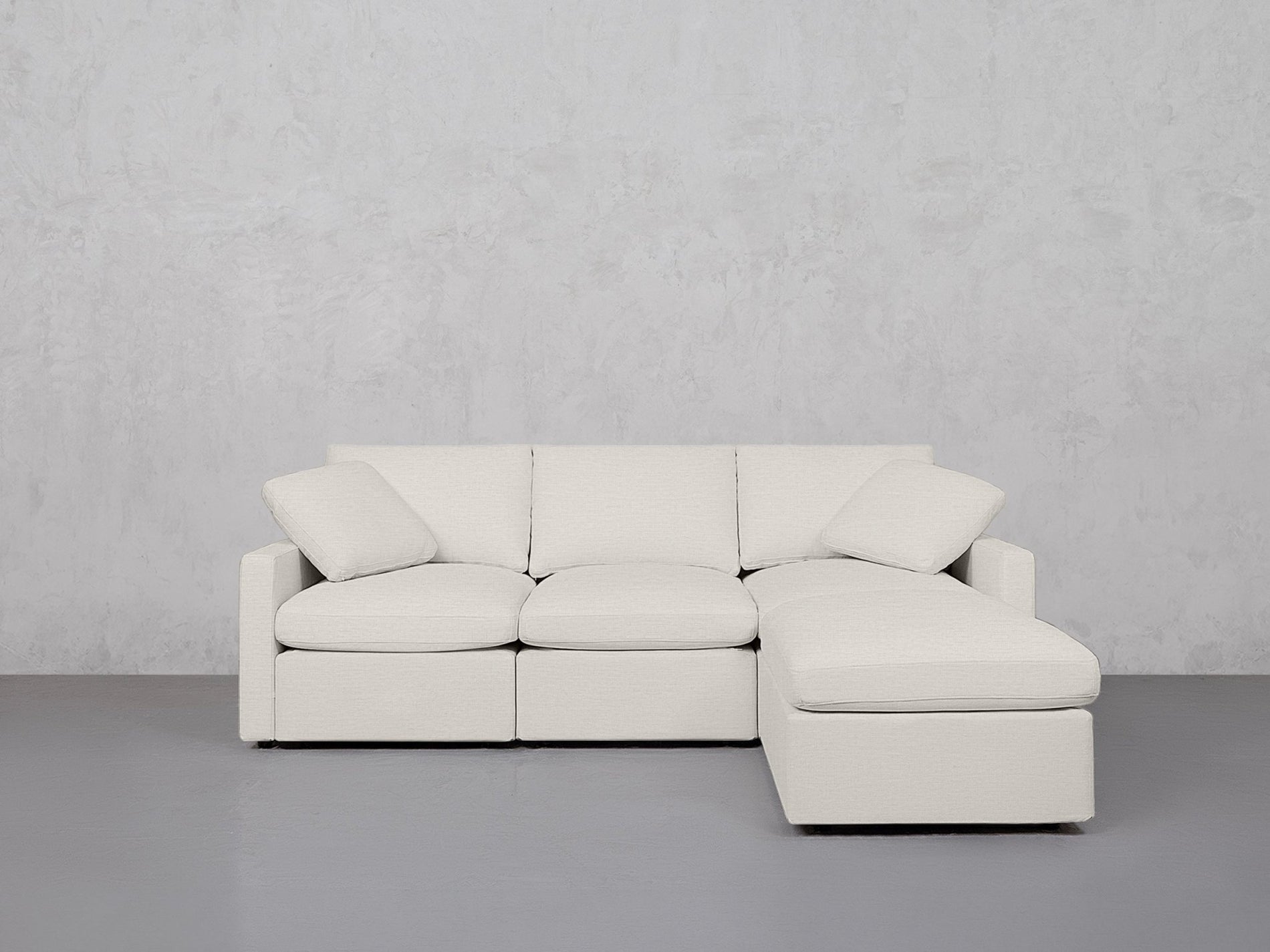 4-Seat Modular Chaise Sectional (Thin Arms) - 7th Avenue