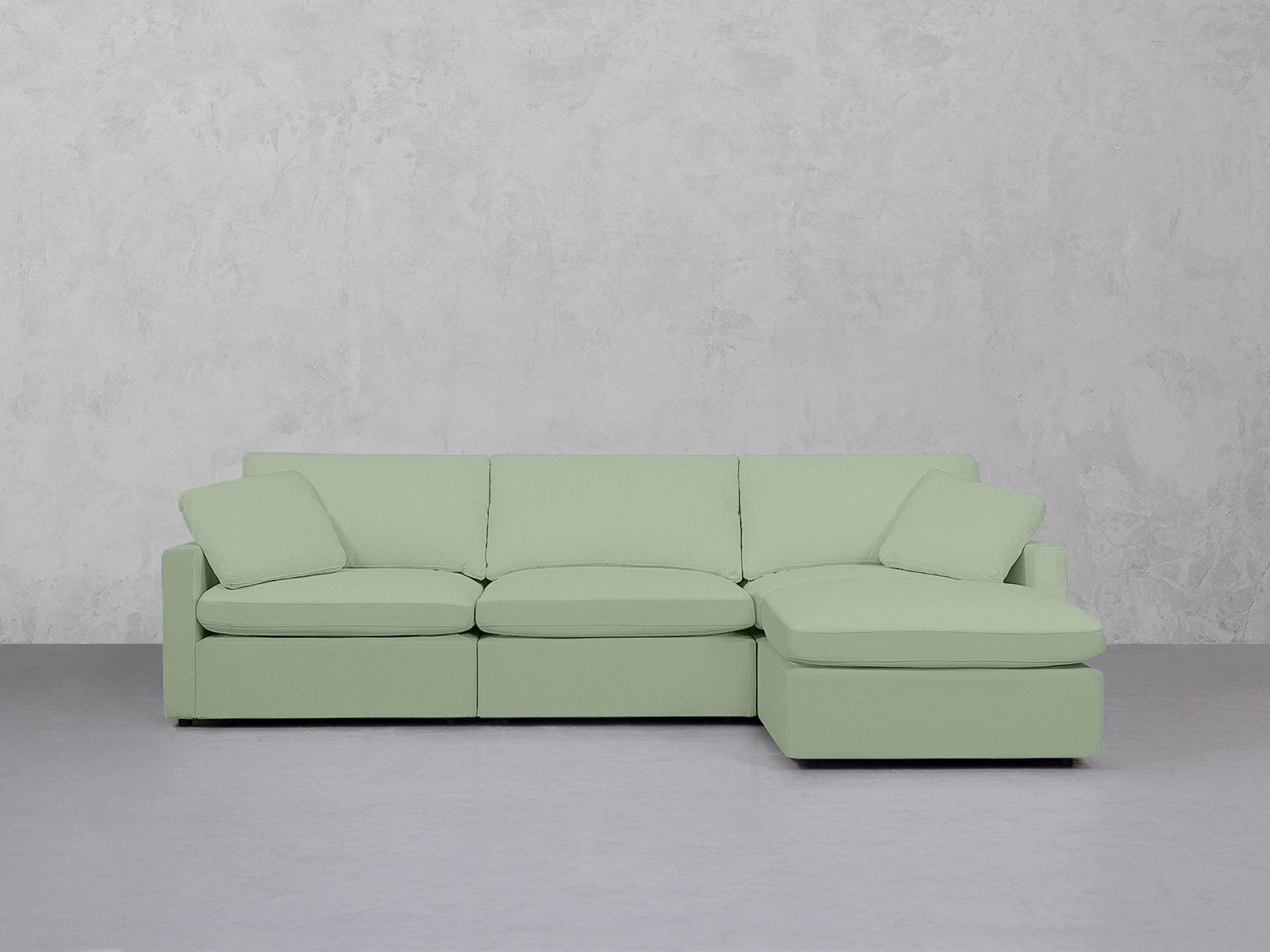 4-Seat Modular Chaise Sectional (Thin Arms) - 7th Avenue