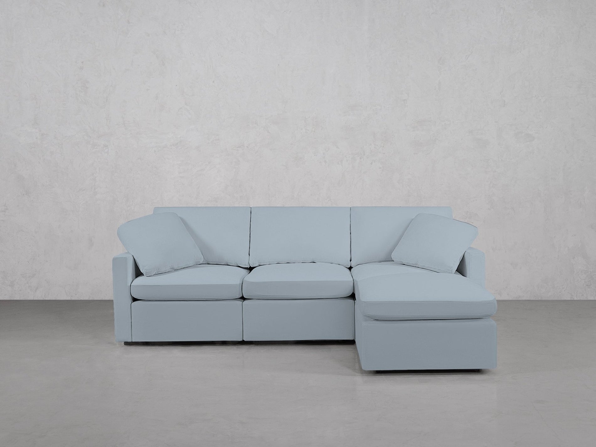 4-Seat Modular Chaise Sectional (Thin Arms) - 7th Avenue