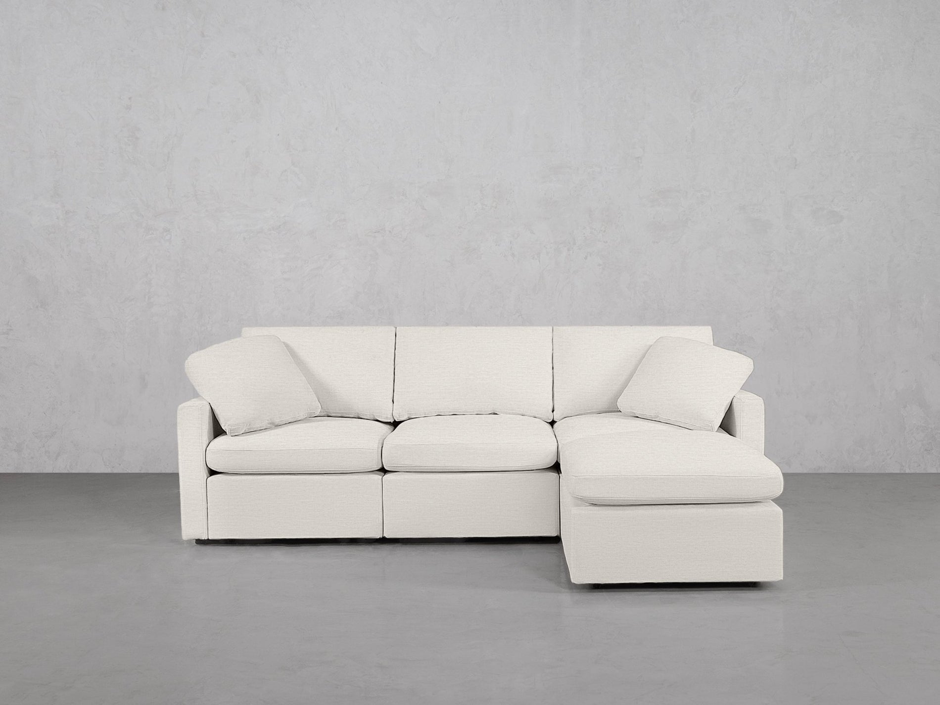 4-Seat Modular Chaise Sectional (Thin Arms) - 7th Avenue