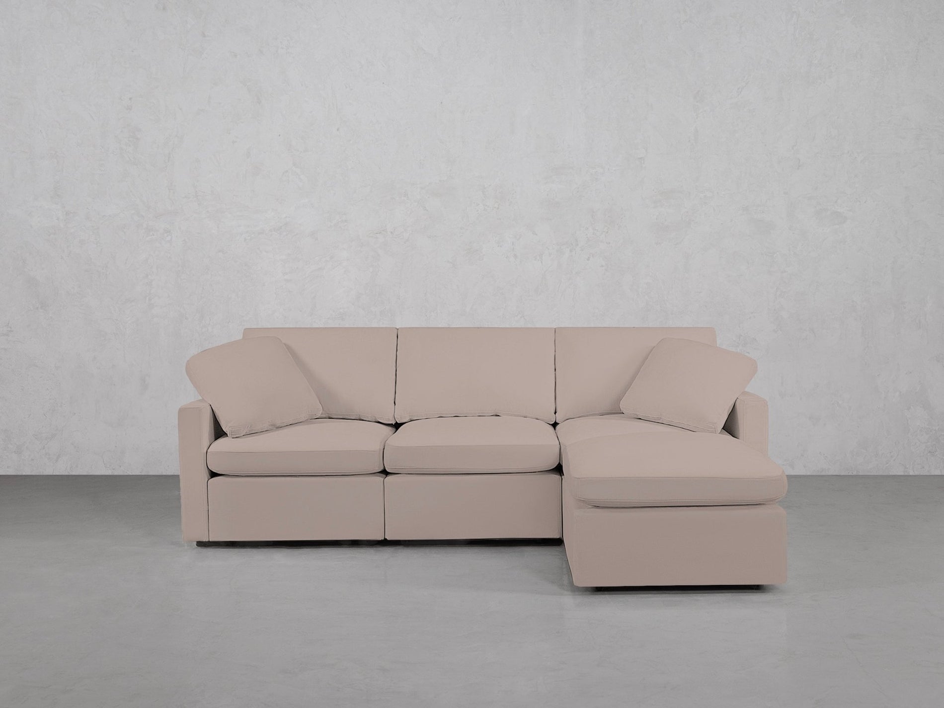 4-Seat Modular Chaise Sectional (Thin Arms) - 7th Avenue