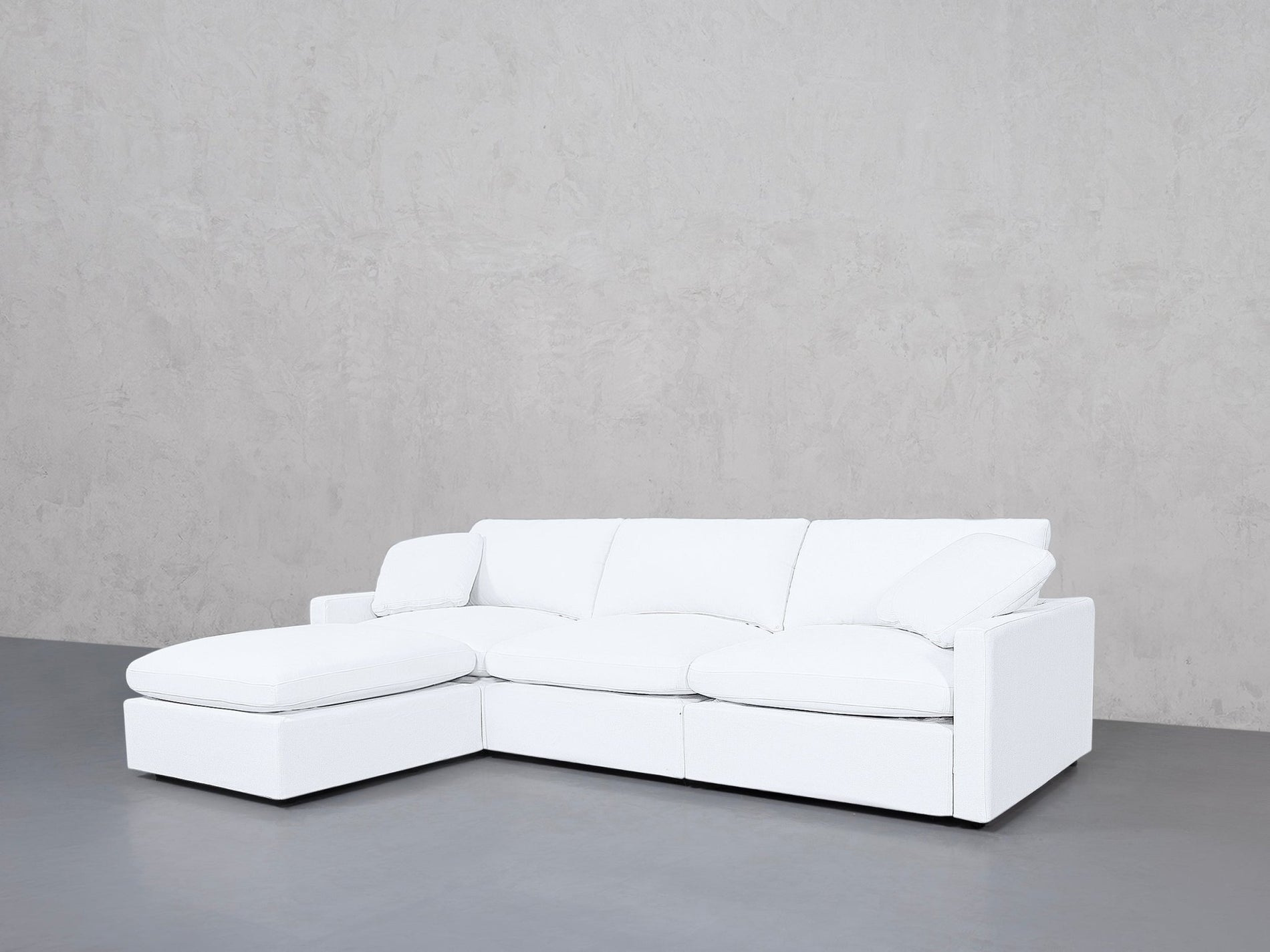 4-Seat Modular Chaise Sectional (Thin Arms) - 7th Avenue
