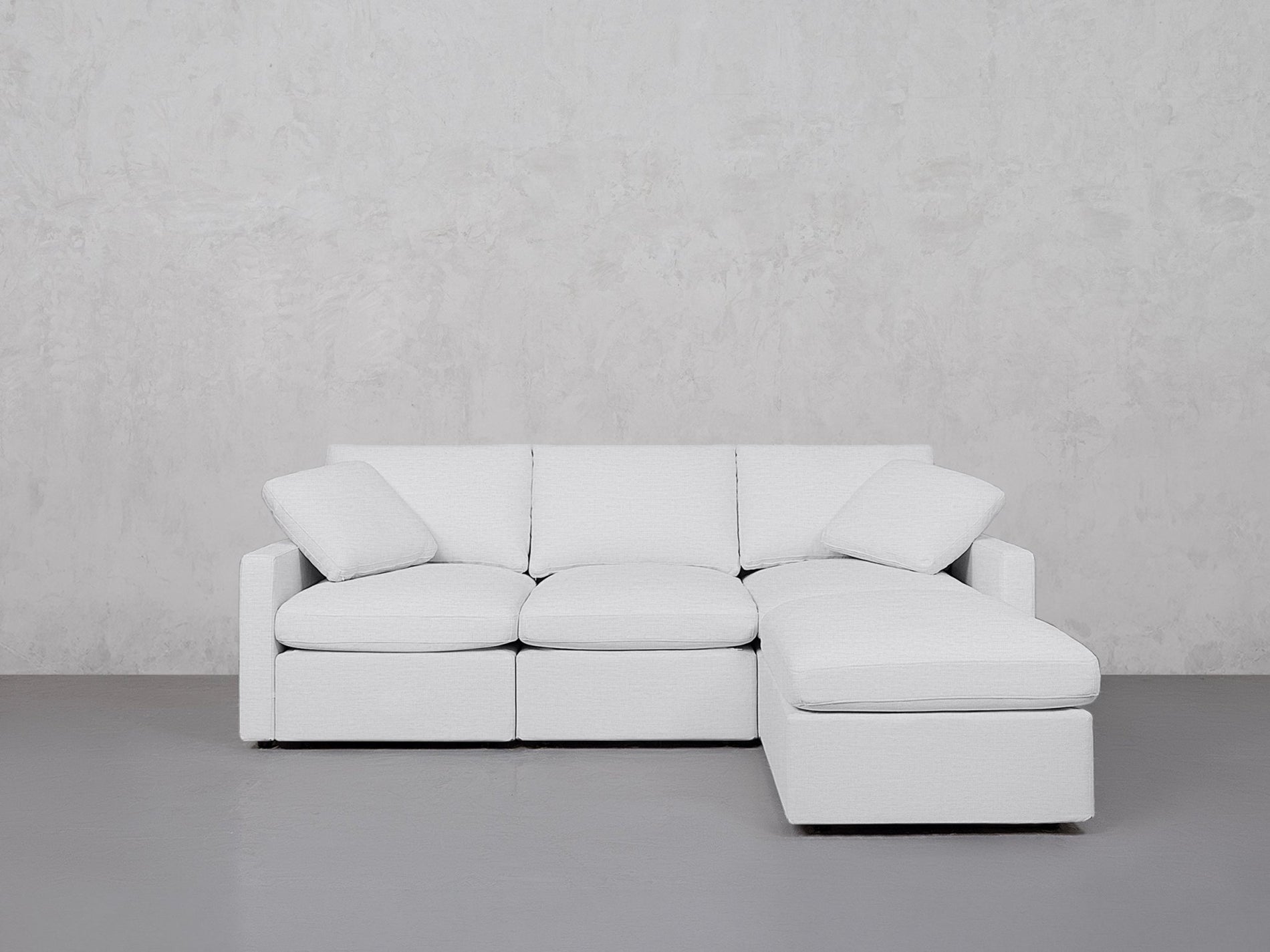 4-Seat Modular Chaise Sectional (Thin Arms) - 7th Avenue