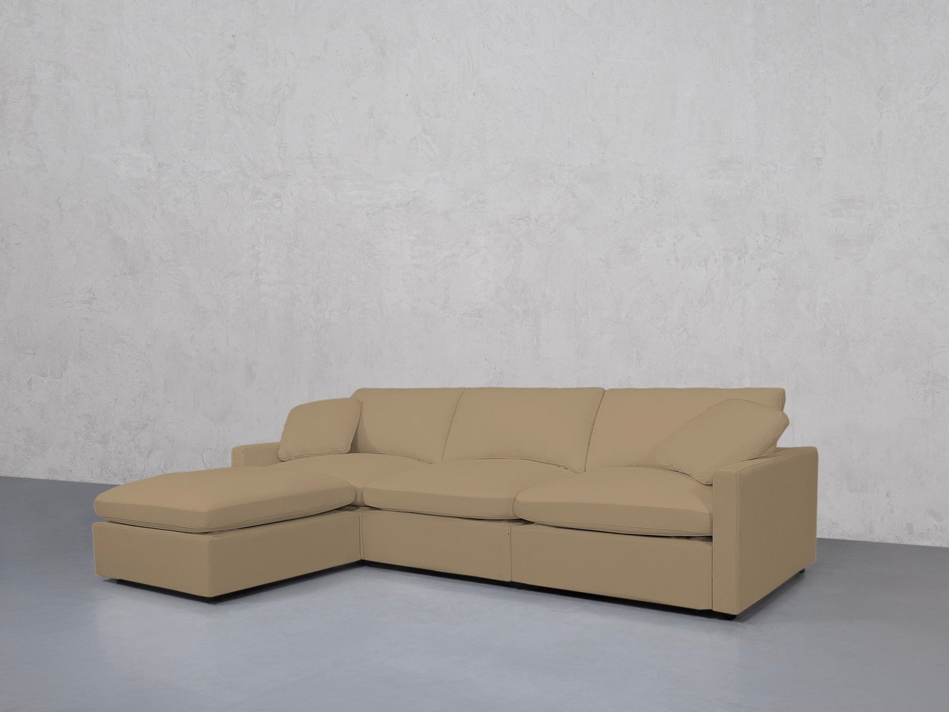 4-Seat Modular Chaise Sectional (Thin Arms) - 7th Avenue