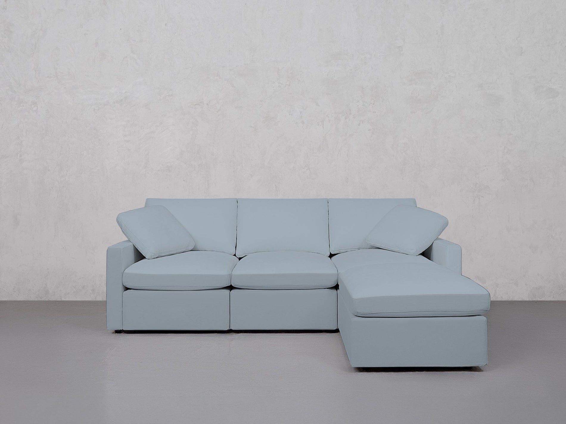 4-Seat Modular Chaise Sectional (Thin Arms) - 7th Avenue