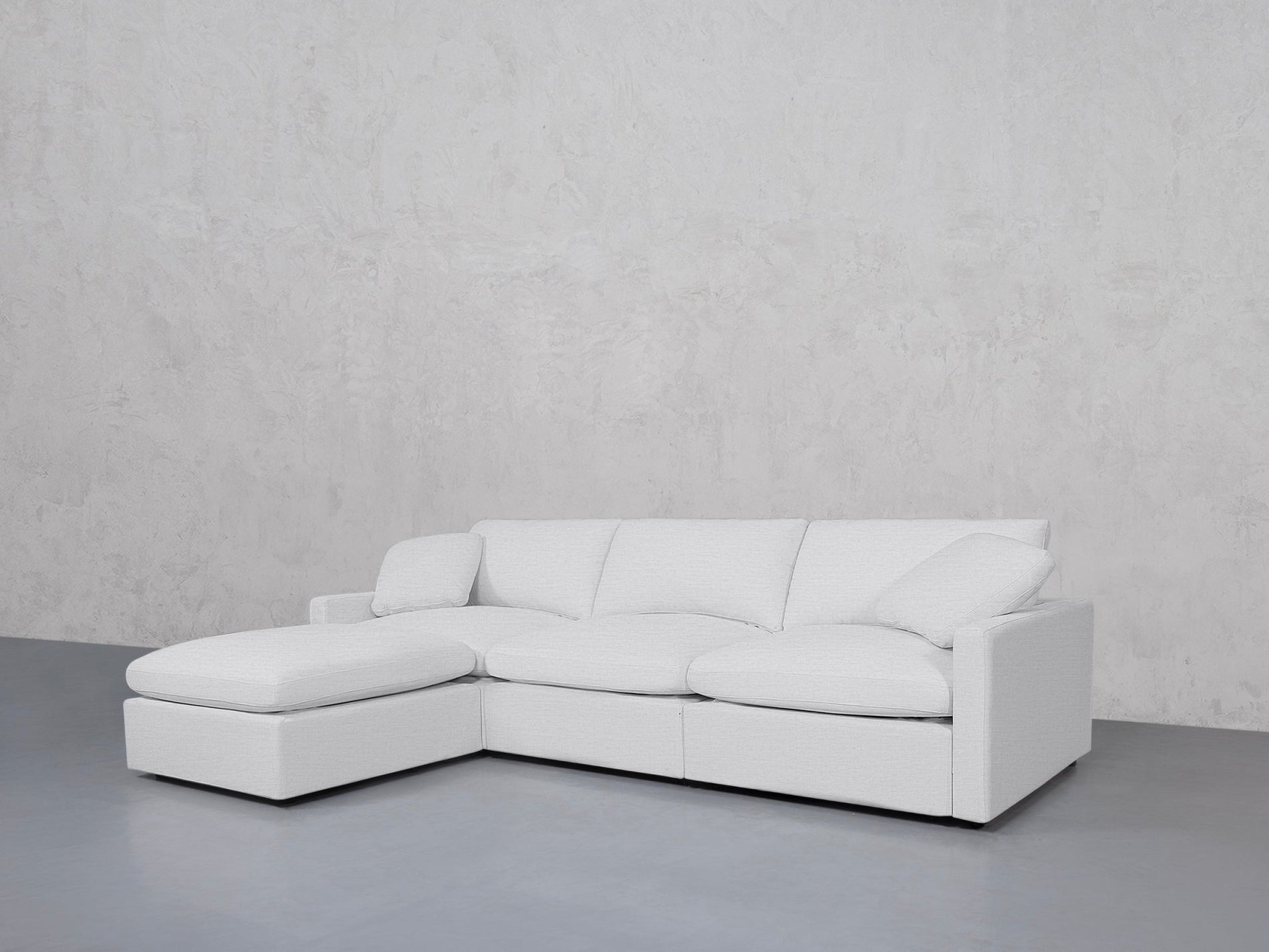 4-Seat Modular Chaise Sectional (Thin Arms) - 7th Avenue