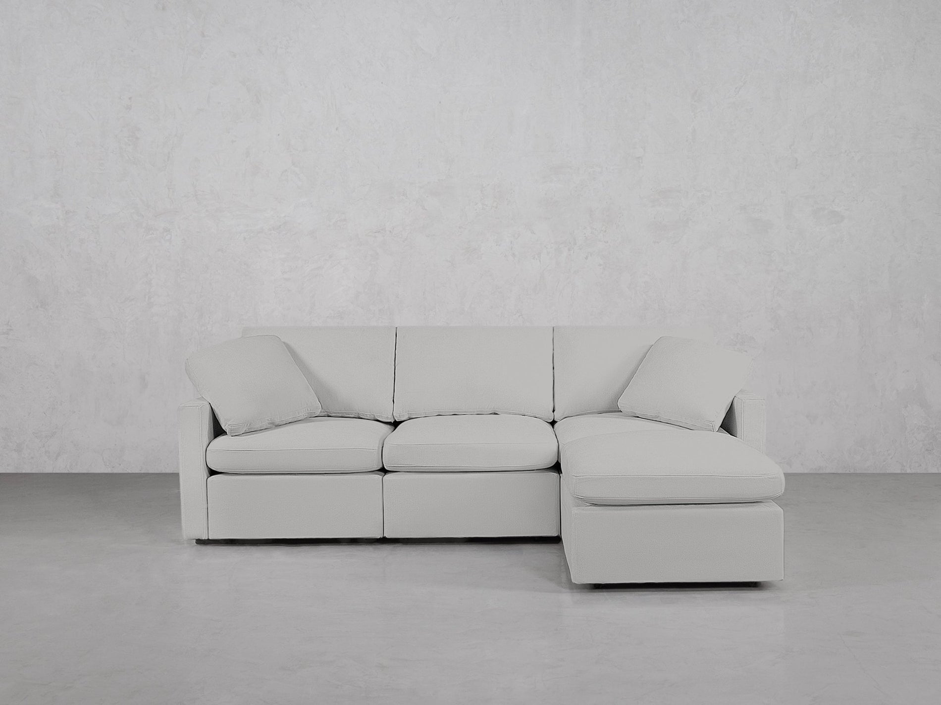 4-Seat Modular Chaise Sectional (Thin Arms) - 7th Avenue