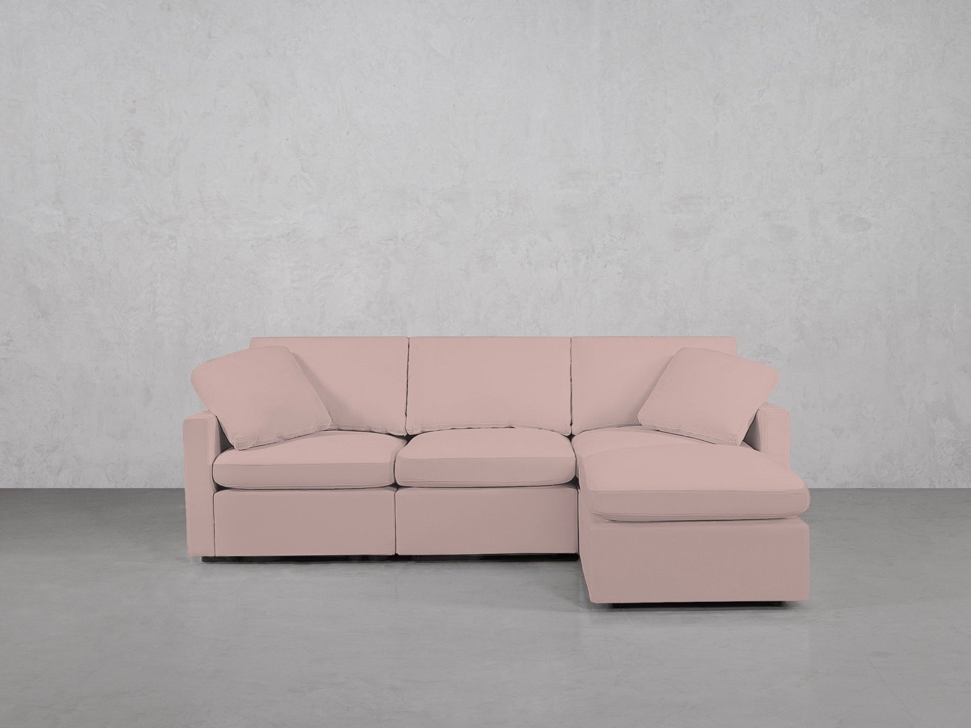 4-Seat Modular Chaise Sectional (Thin Arms) - 7th Avenue