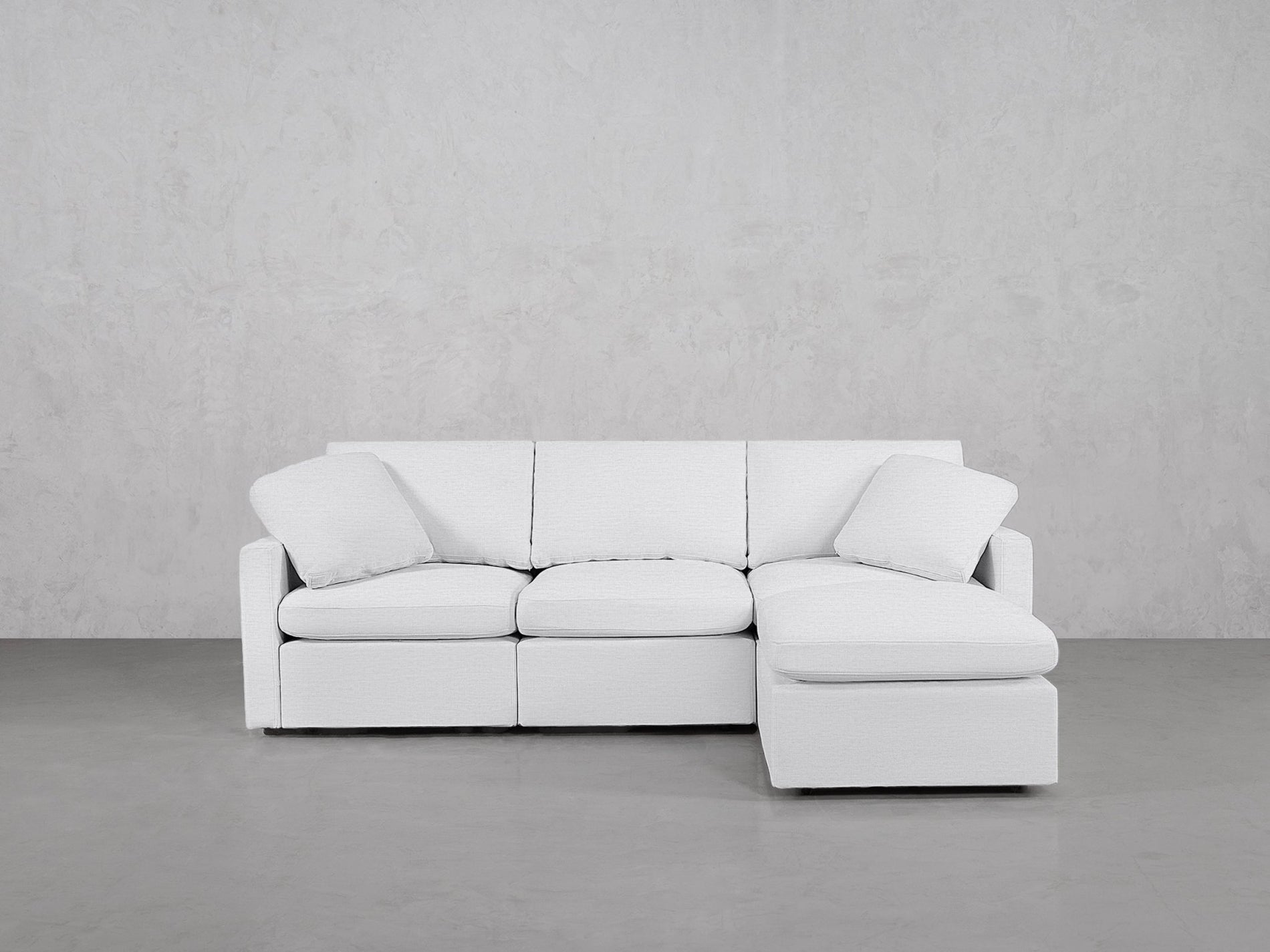 4-Seat Modular Chaise Sectional (Thin Arms) - 7th Avenue