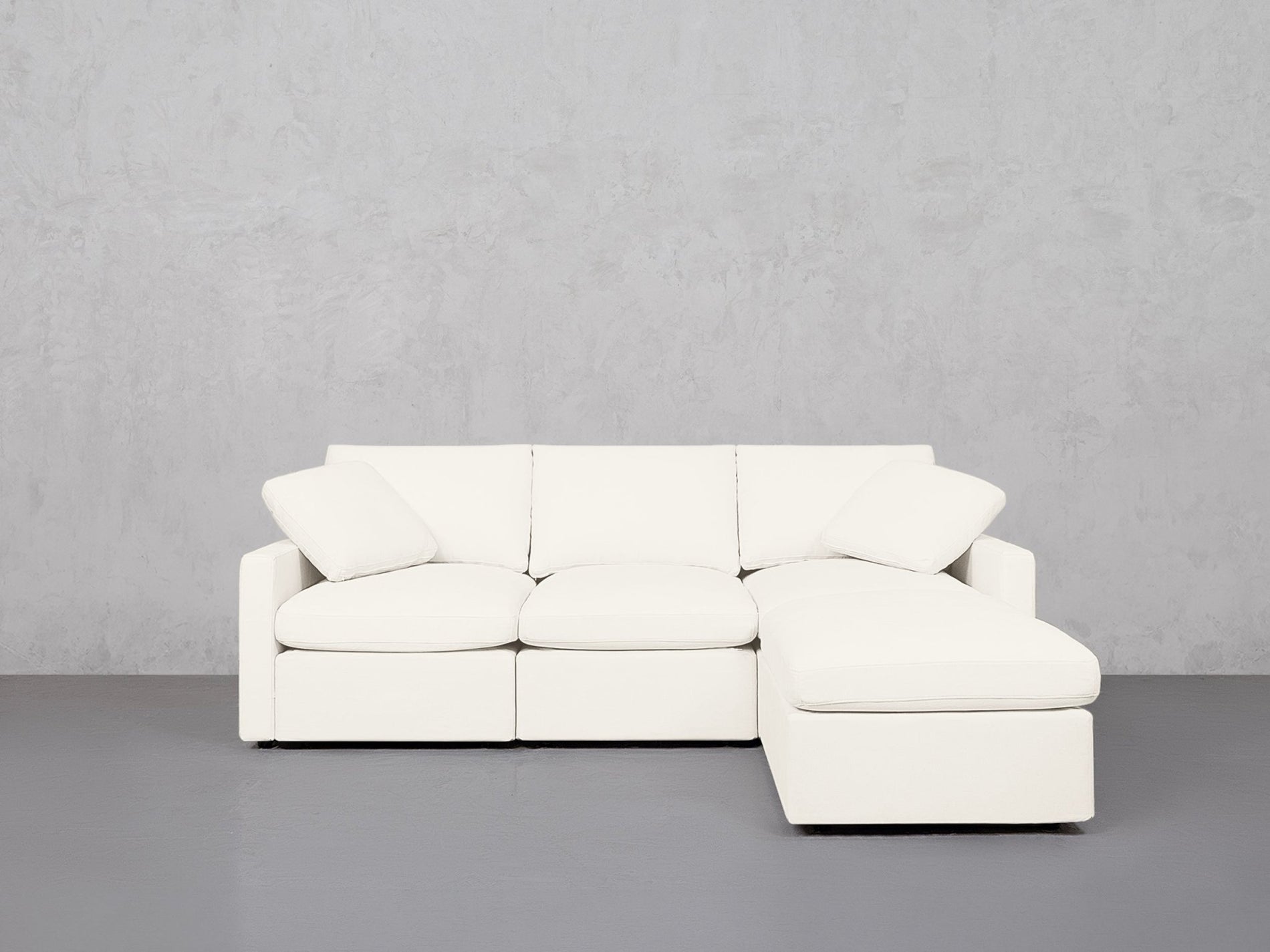 4-Seat Modular Chaise Sectional (Thin Arms) - 7th Avenue