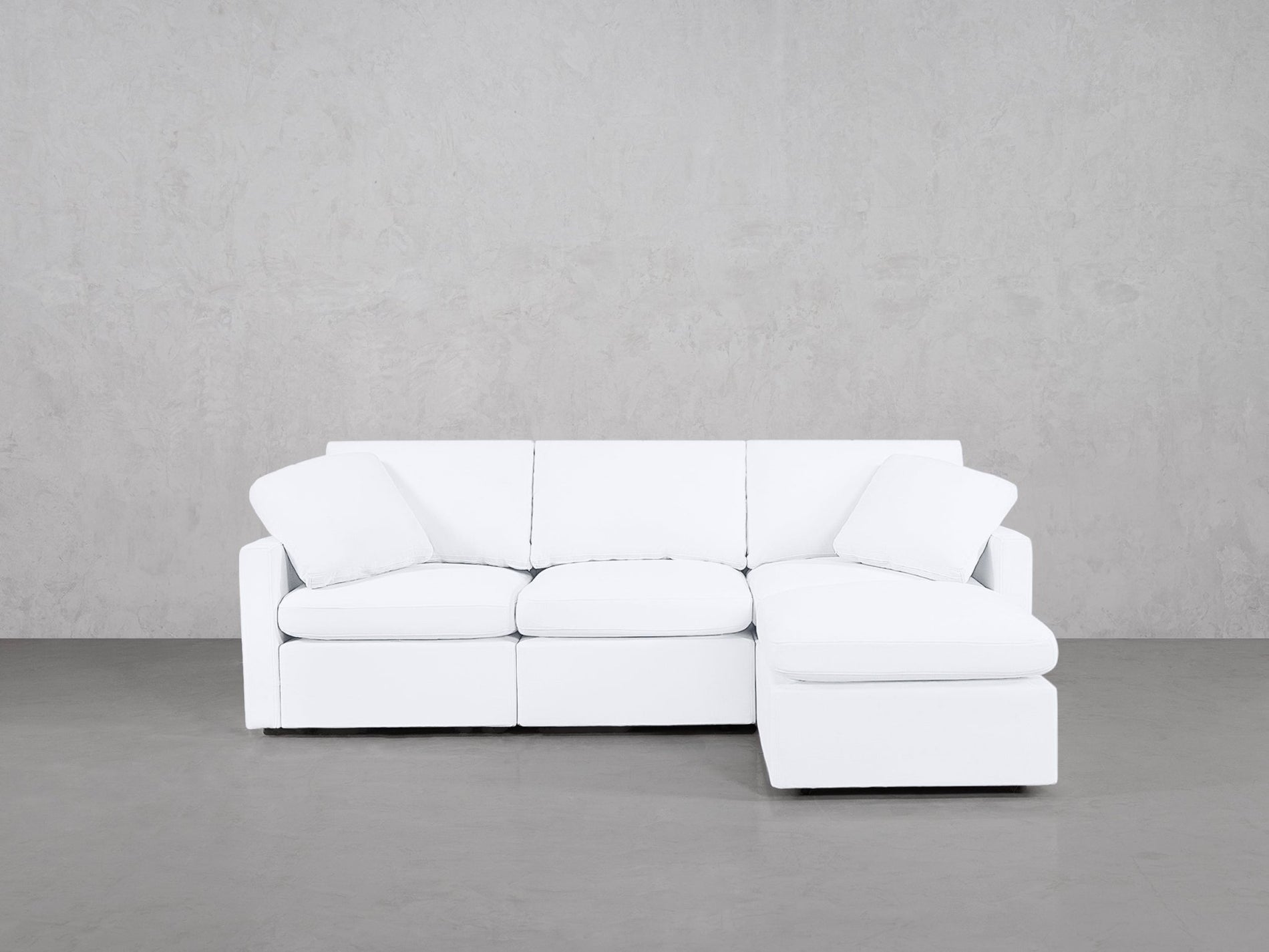 4-Seat Modular Chaise Sectional (Thin Arms) - 7th Avenue
