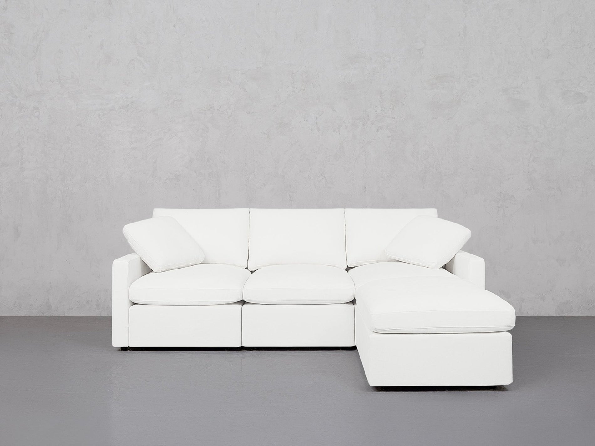 4-Seat Modular Chaise Sectional (Thin Arms) - 7th Avenue