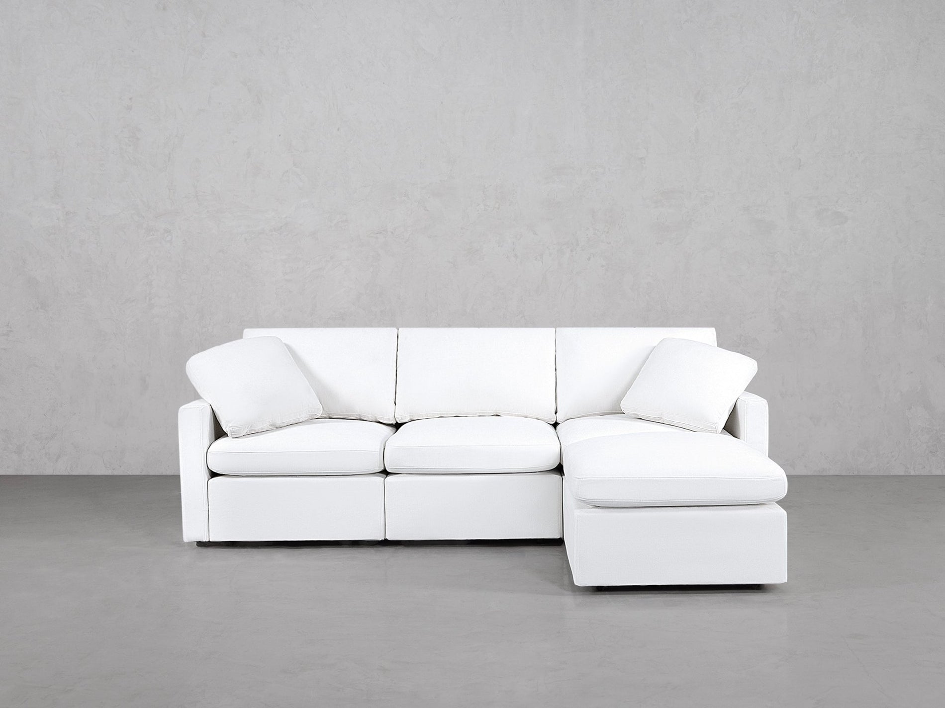 4-Seat Modular Chaise Sectional (Thin Arms) - 7th Avenue