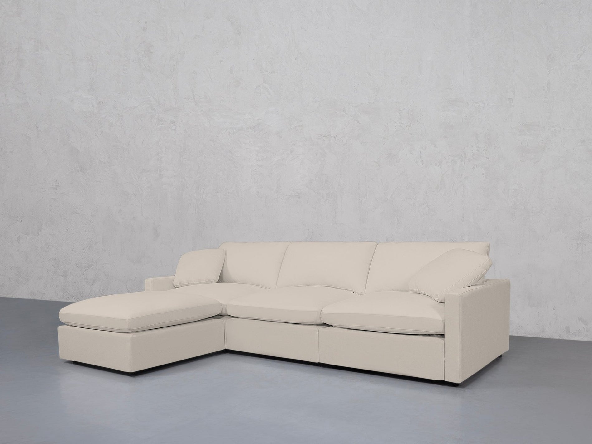 4-Seat Modular Chaise Sectional (Thin Arms) - 7th Avenue