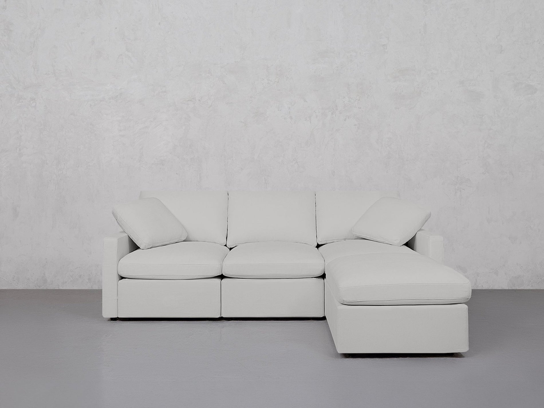 4-Seat Modular Chaise Sectional (Thin Arms) - 7th Avenue