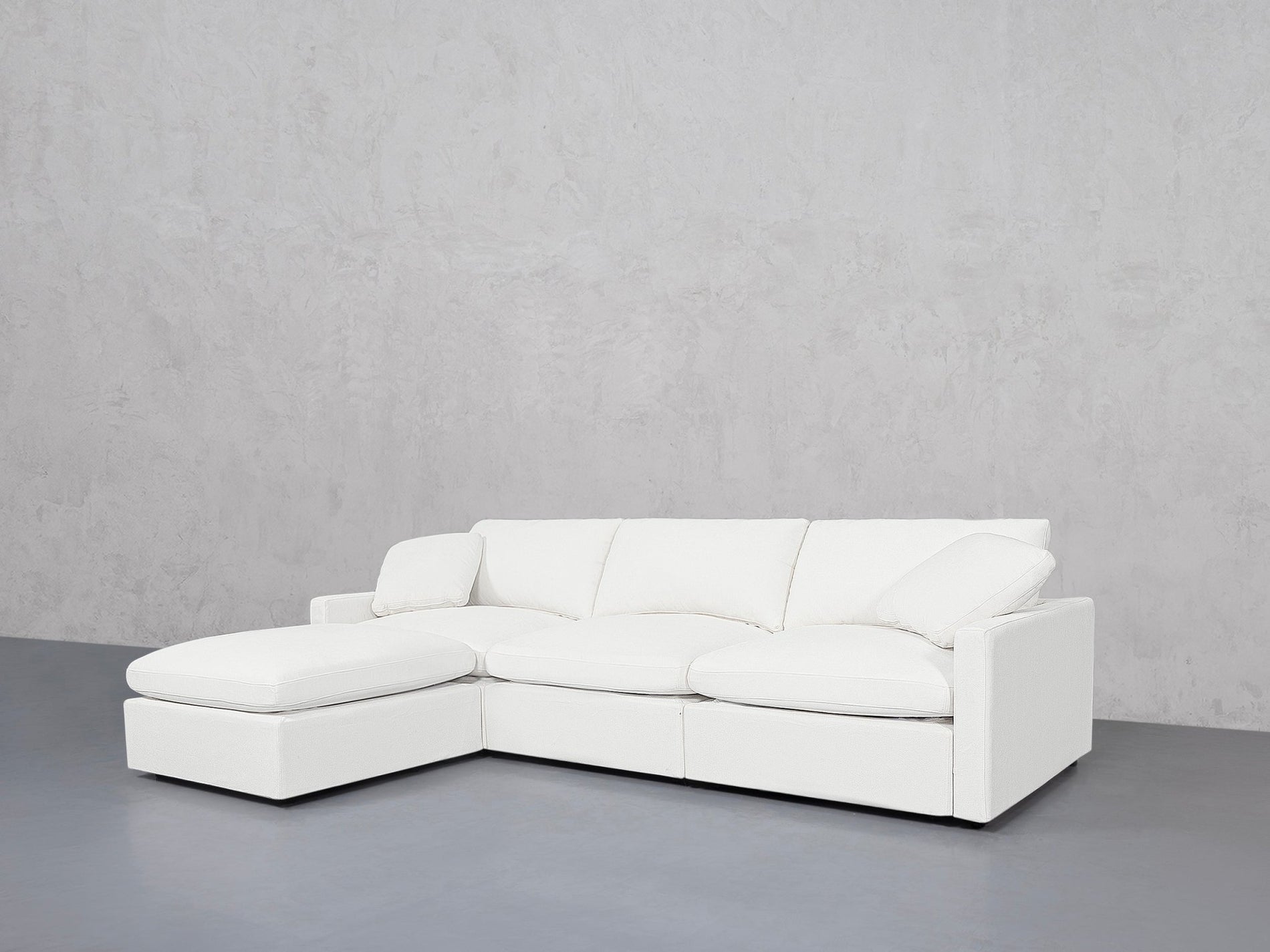 4-Seat Modular Chaise Sectional (Thin Arms) - 7th Avenue