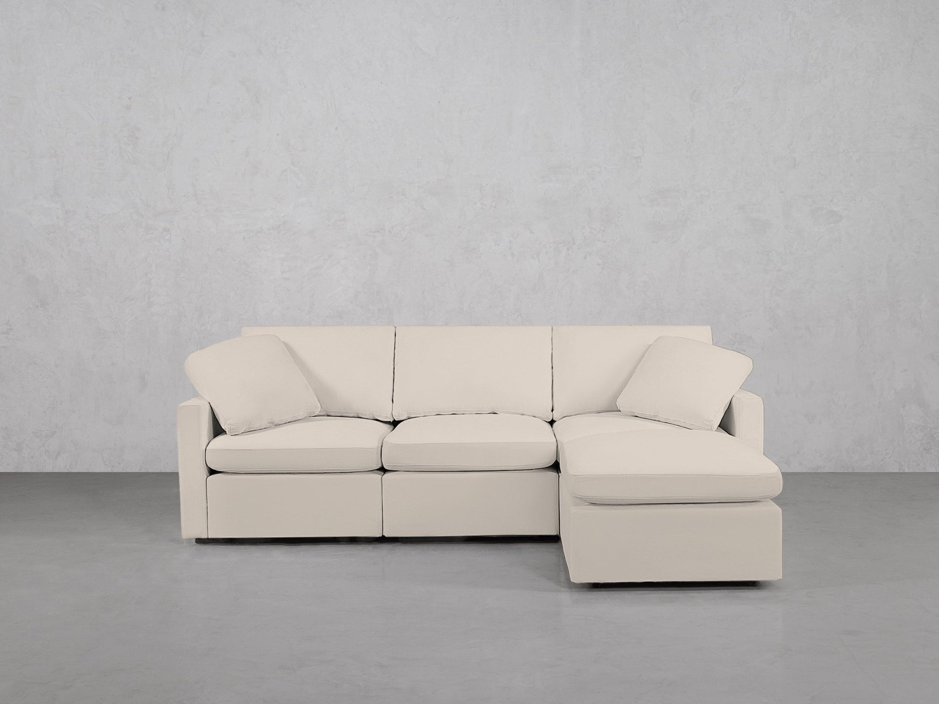 4-Seat Modular Chaise Sectional (Thin Arms) - 7th Avenue