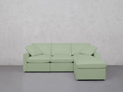 4-Seat Modular Chaise Sectional (Thin Arms) - 7th Avenue