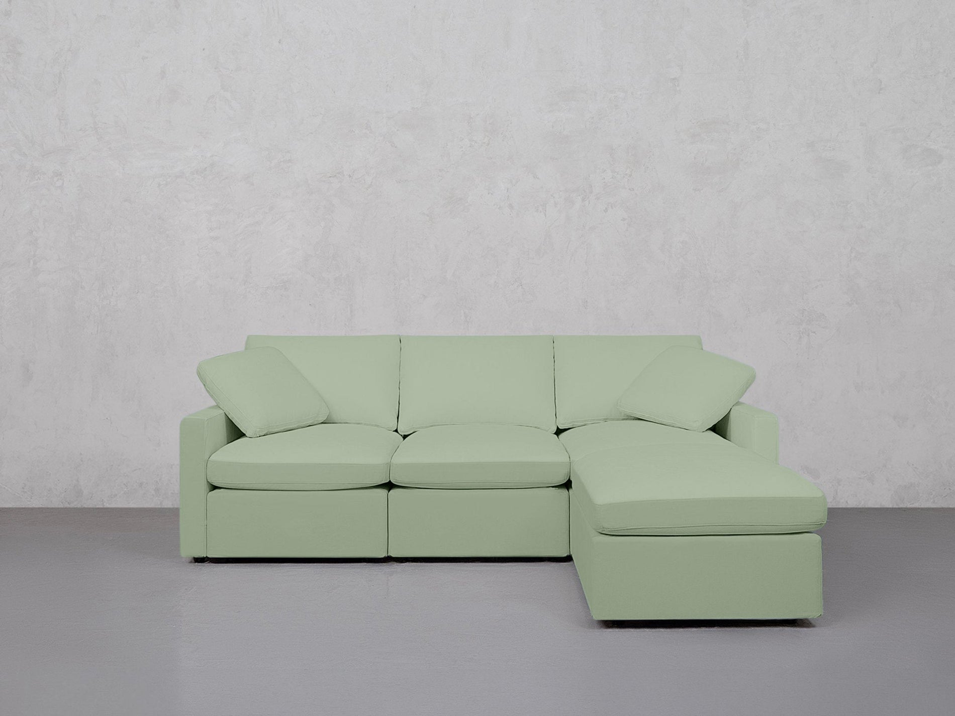 4-Seat Modular Chaise Sectional (Thin Arms) - 7th Avenue
