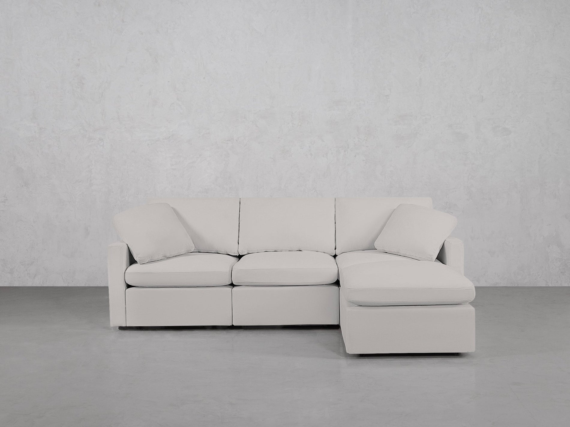 4-Seat Modular Chaise Sectional (Thin Arms) - 7th Avenue