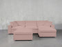 4 - Seat Modular Chaise Sectional with Ottoman - 7th Avenue