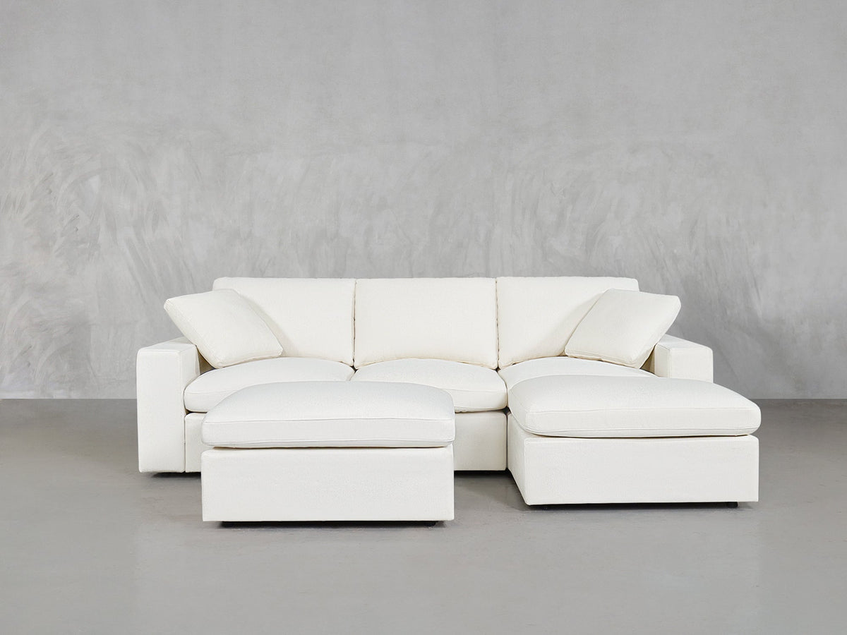 4 - Seat Modular Chaise Sectional with Ottoman - 7th Avenue