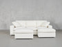 4 - Seat Modular Chaise Sectional with Ottoman - 7th Avenue
