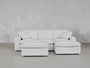 4 - Seat Modular Chaise Sectional with Ottoman - 7th Avenue