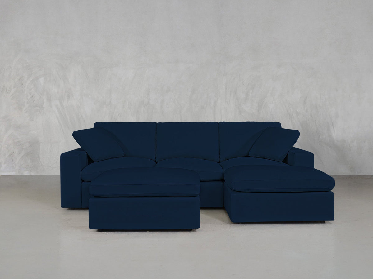 4 - Seat Modular Chaise Sectional with Ottoman - 7th Avenue