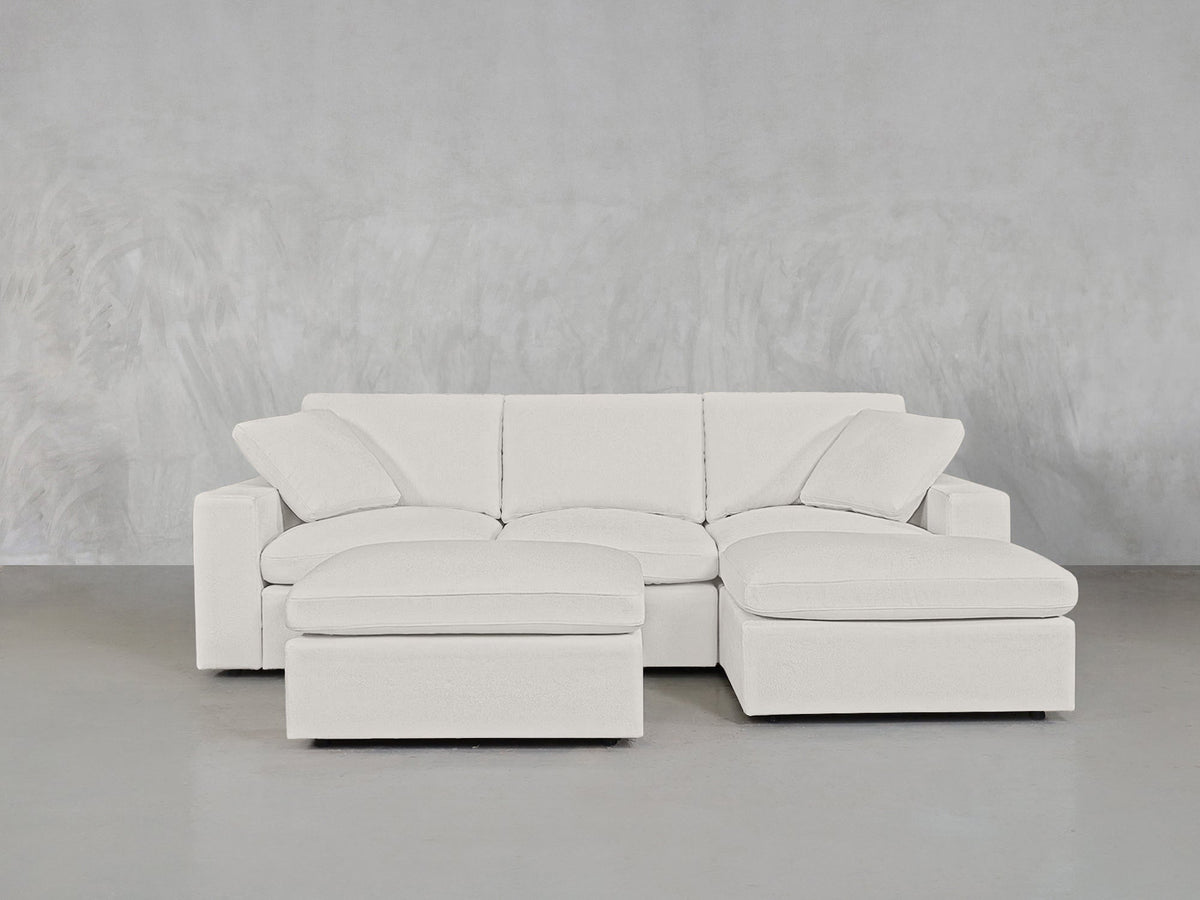 4 - Seat Modular Chaise Sectional with Ottoman - 7th Avenue