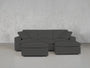 4 - Seat Modular Chaise Sectional with Ottoman - 7th Avenue