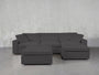 4 - Seat Modular Chaise Sectional with Ottoman - 7th Avenue