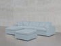 4 - Seat Modular Chaise Sectional with Ottoman - 7th Avenue