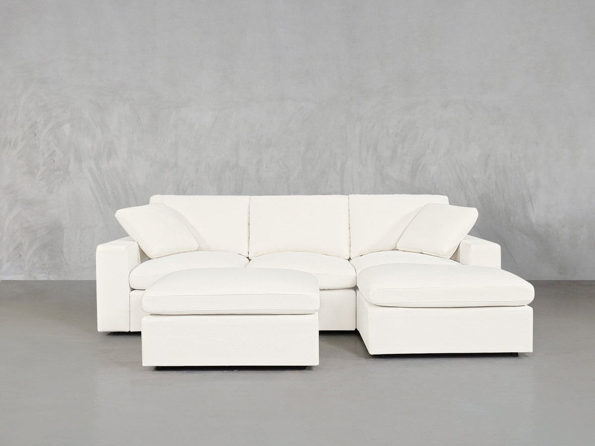 4 - Seat Modular Chaise Sectional with Ottoman - 7th Avenue