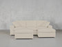 4 - Seat Modular Chaise Sectional with Ottoman - 7th Avenue