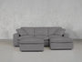 4 - Seat Modular Chaise Sectional with Ottoman - 7th Avenue