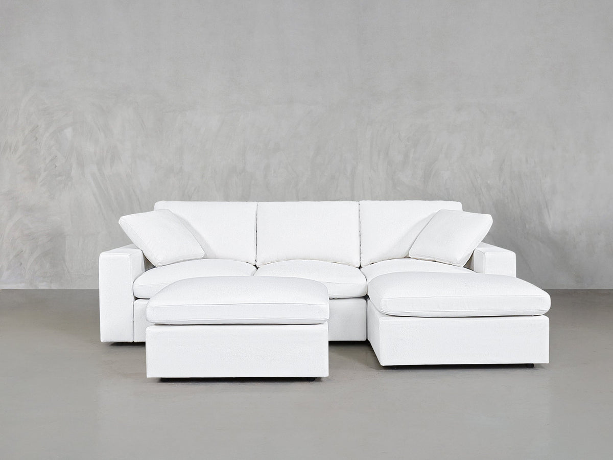 4 - Seat Modular Chaise Sectional with Ottoman - 7th Avenue